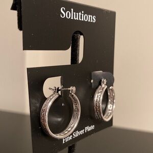 Solutions Silver Hoop Earrings